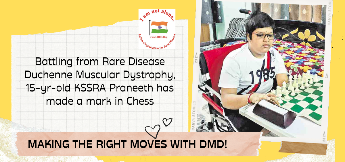 Battling from Rare Disease Duchenne Muscular Dystrophy, 15-yr-old KSSRA Praneeth has made a mark in Chess