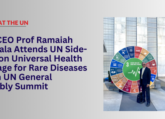 IORD CEO Prof Ramaiah Muthyala Attends UN Side-Event on Universal Health Coverage for Rare Diseases at 78th UN General Assembly Summit