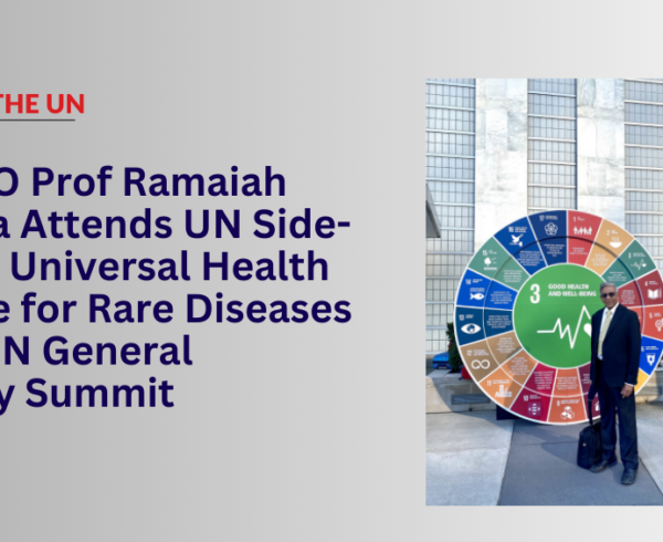 IORD CEO Prof Ramaiah Muthyala Attends UN Side-Event on Universal Health Coverage for Rare Diseases at 78th UN General Assembly Summit