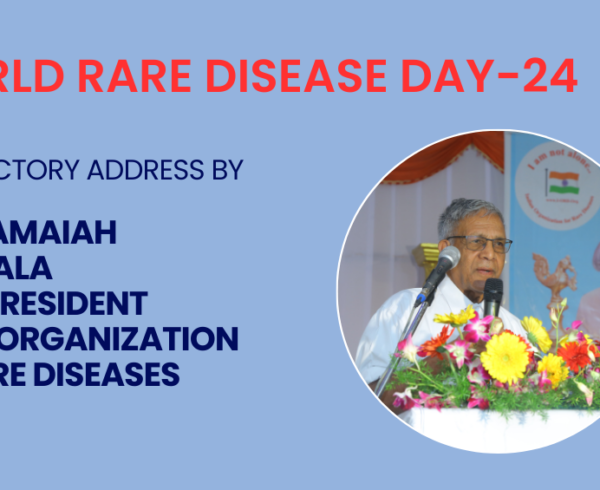 Introductory speech made by IORD CEO & President Prof Ramaiah Muthyala at World Rare Disease Day-2024 conference organized by IORD at IMA Hall, Khammam on March 3.