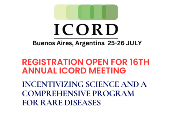 Registration is now open for the 16th ICORD Annual Meeting in Argentina. Interested rare disease stakeholders, including professionals and researchers from around the world, are invited to join the 16th Annual ICORD meeting for meaningful discourse and valuable insights.