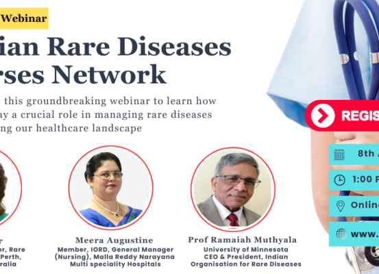 Indian Organisation for Rare Diseases (IORD) to host Indian Rare Diseases Nurses Network webinar on 8th August, 2024