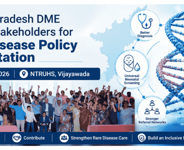 The Directorate of Medical Education, Andhra Pradesh, has invited stakeholders to participate in a Rare Disease Policy consultation on June 24, 2026, at NTRUHS, Vijayawada