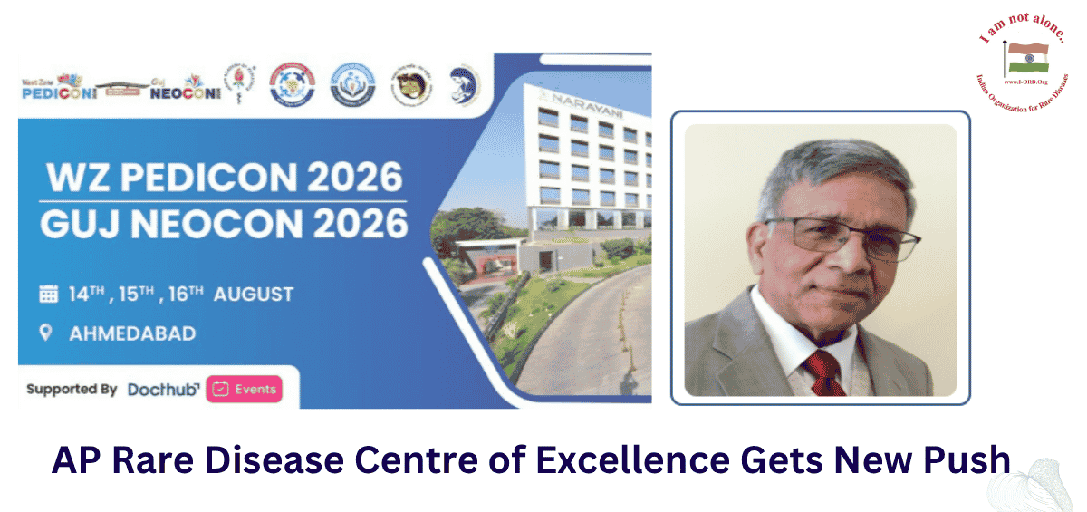Prof. Ramaiah Muthyala presents IORD’s blueprint for a Rare Disease Centre of Excellence in Andhra Pradesh at WZPEDICON-GUJNEOCON Conference 2026.